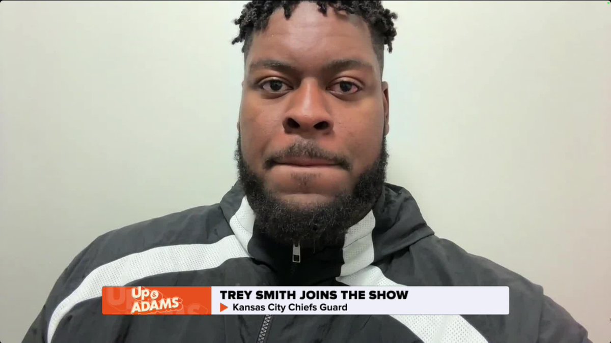 2x Super Bowl Champ Trey Smith would love to stay in Kansas City with the Chiefs. Kay Adams | Trey Smith