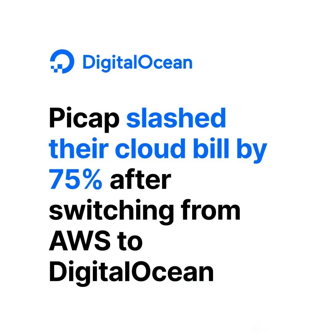 75% cost savings? Sign us up. ☁️💰✋ By switching from AWS &amp; Heroku to #DigitalOcean, Picap experienced significant cost savings, improved performance, &amp; unparalleled support. 🔗