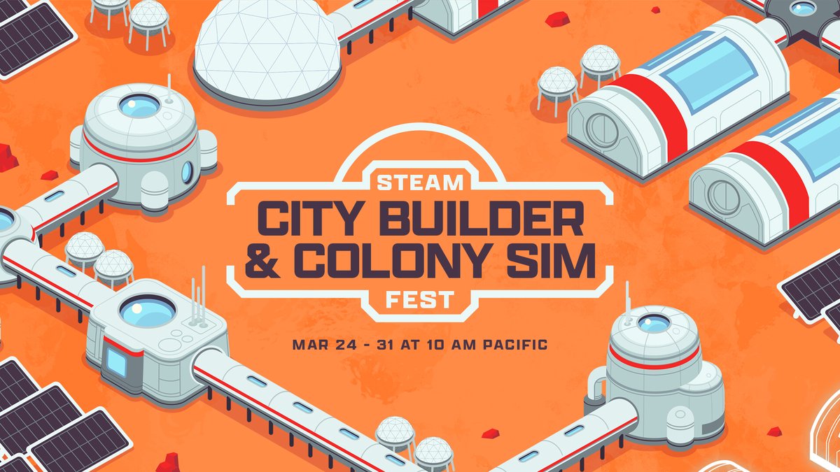 Grab your city planning schematics and the colony roster - Steam City Builder & Colony Sim Fest is live! Celebrating games of all kinds about building up a community of people (or beavers, dwarves, etc.) while keeping everyone happy. Or at least alive.