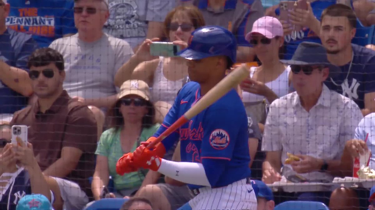 The reception for Juan Soto with Mets and Yankees fans at Clover Park