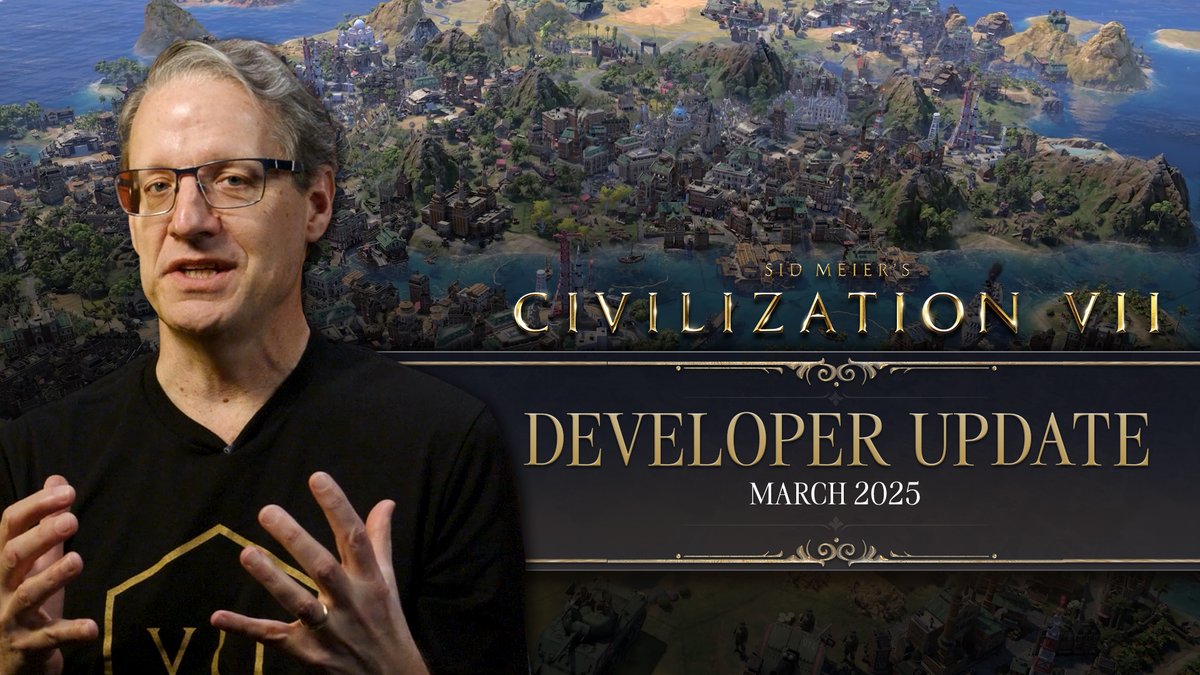 Watch as the Firaxis Games team shares what's coming tomorrow, in the March 2025 Update for #Civ7!