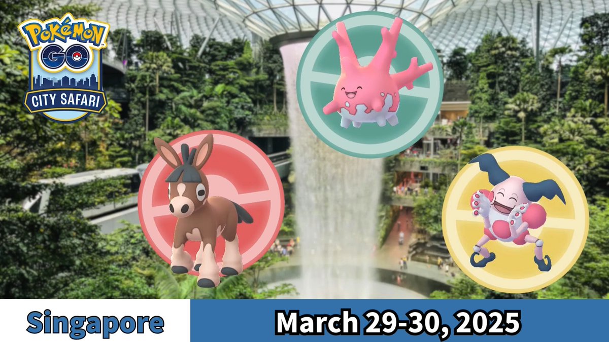 Last call! Countdown to Pokémon GO City Safari: Singapore! This is your final chance to join this incredible adventure! Encounter event-themed Pokémon, explore Singapore, and interact with Trainers from all over the world. Learn more: #PokemonGO #CitySafariSingapore