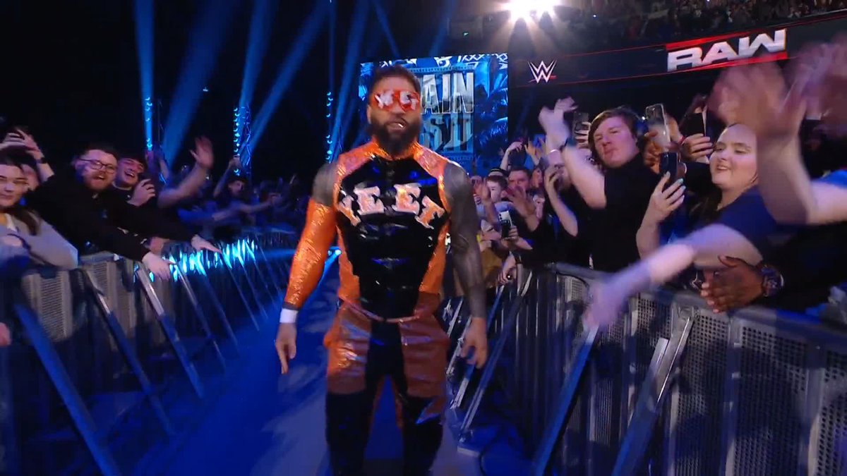 And introducing Jey Uso's tag team partner... #WWERaw