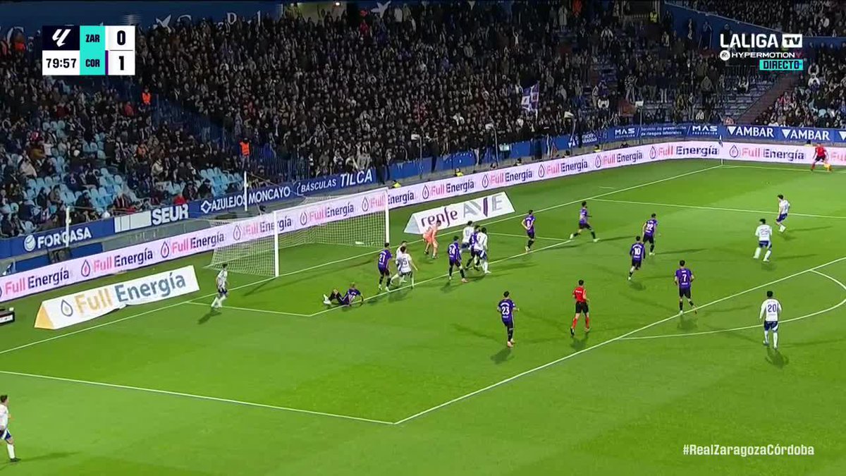 El penalti pitado a favor del Real Zaragoza que supuso el 1-1 #LALIGAHYPERMOTION