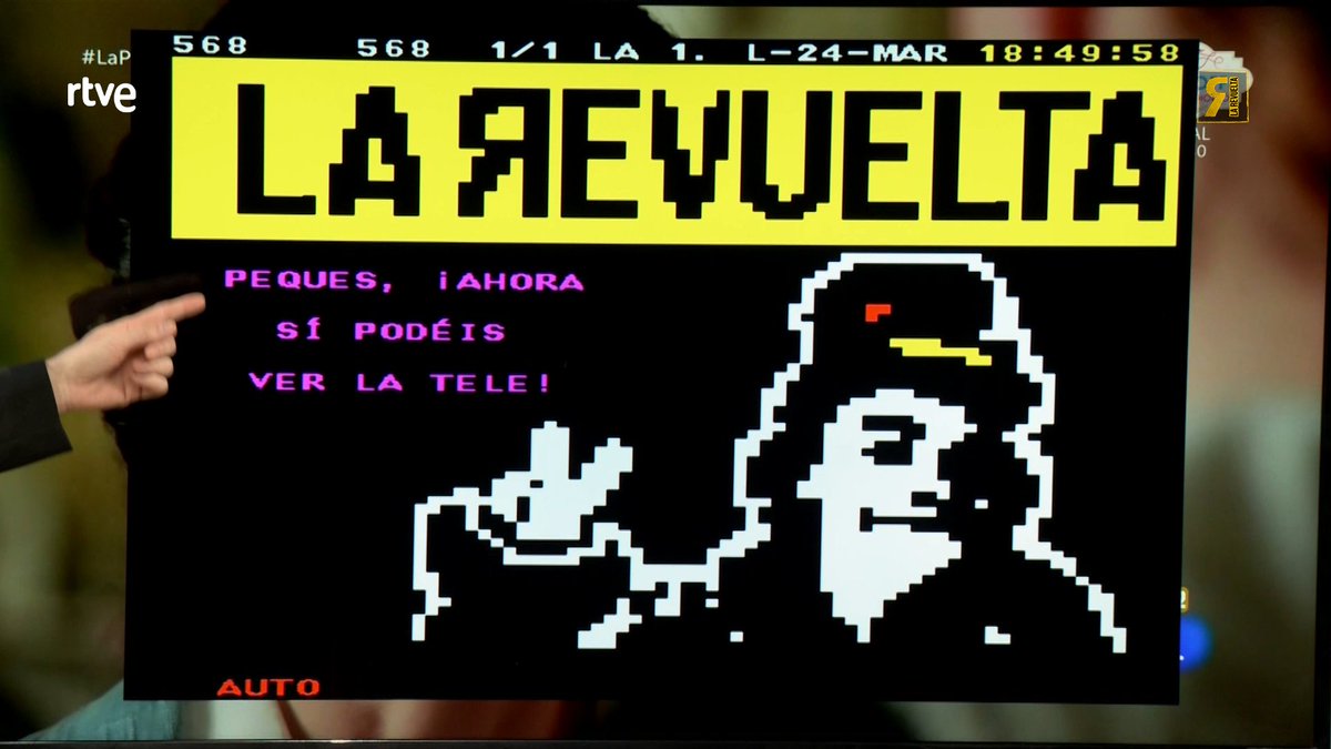La Revuelta llega al TELETEXTO. Buscad en la página 565, pero por orden e intentemos no tirar abajo al pobre Teletexto. Ya era hora de sumarnos al carro de 2025 y ponernos al día con las nuevas tecnologías. #LaRevuelta