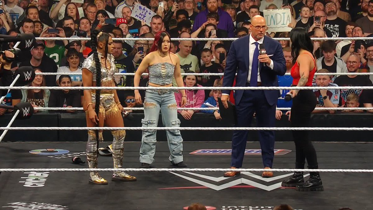 NEXT MONDAY on #WWERaw RIPLEY vs. SKY for the Women's World Championship Who will go to #WrestleMania?!