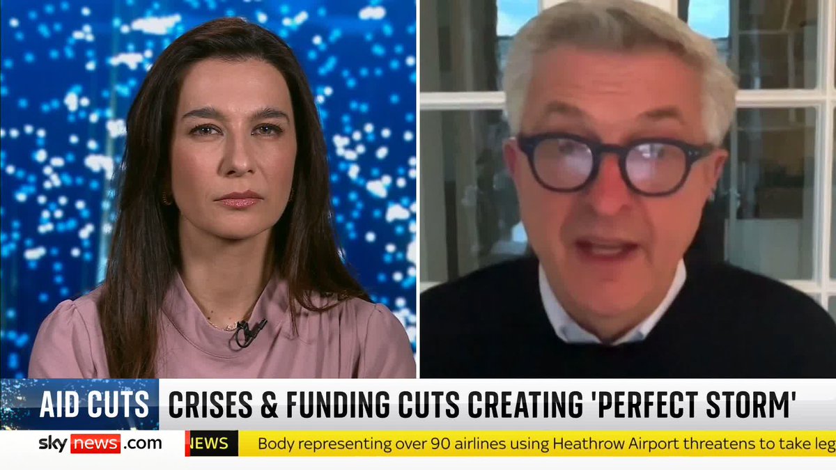 The UN Commissioner for Refugees, Filippo Grandi says the global decrease and cuts to foreign aid will create 'the perfect storm' and further destabilisation. 📺 Sky 501, Virgin 602, Freeview 233 and YouTube