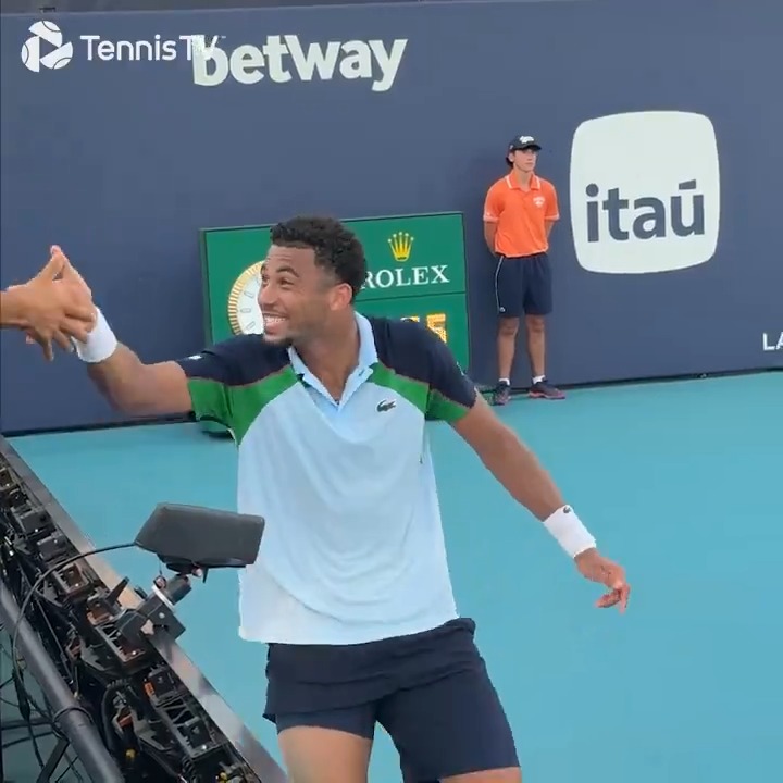 Arthur Fils just out here having fun 😎 #MiamiOpen