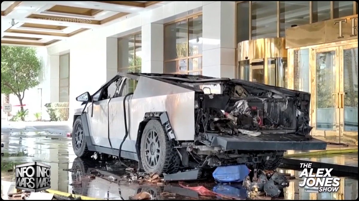 VIDEO: Alex Jones Predicted 3 Months Ago That The Cybertruck / Trump Hotel Bombing In Vegas Would Be The Trigger For A Democrat Run Domestic Terror Campaign Against Tesla &amp; Tesla Owners » WATCH/SHARE THE LIVE X STREAM HERE: