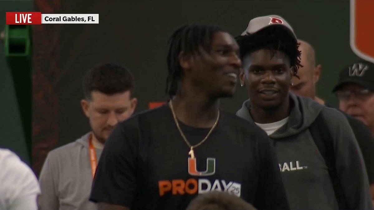 Cam Ward put on a show at Miami Hurricanes Football Pro Day 👀🔥