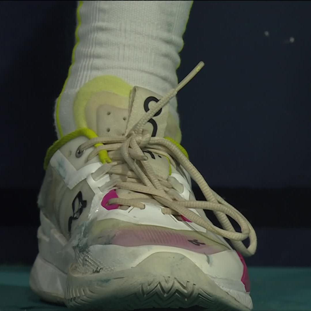 A side effect of hitting as big as Joao Fonseca? Sometimes your shoes come off 🤩 #MiamiOpen