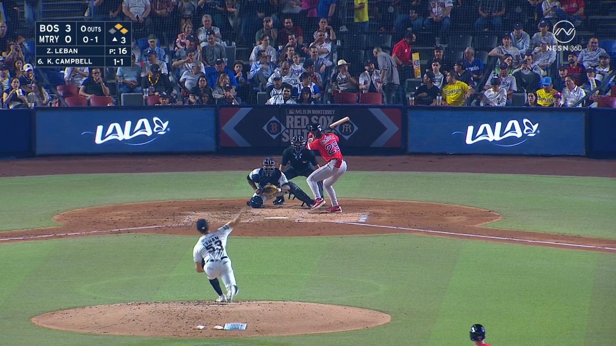 Kristian Campbell with a 104 mph RBI double 🔥