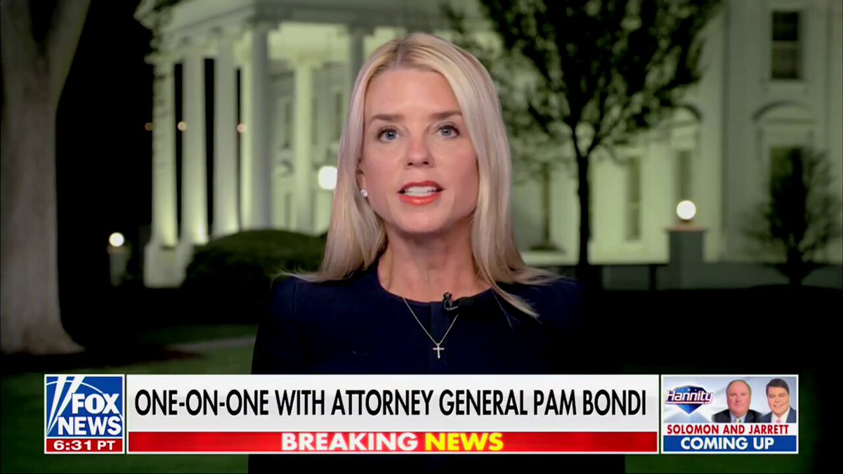 .Pam Bondi slams far-left judges for trying to stop President Trump’s MAGA agenda: “They can not control making America safe again, making America great again, and America prosperous again—and Donald Trump is going to continue that regardless of their horrible rulings.”