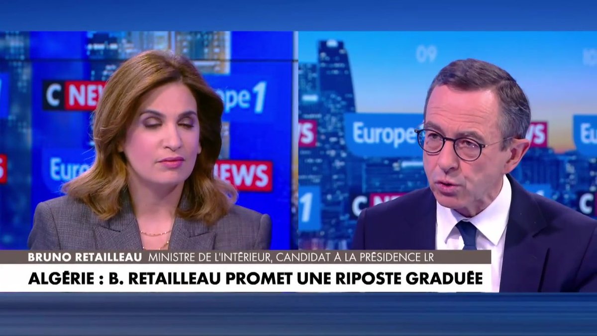 Algérie : "j'en ai marre que la France soit humiliée et offensée" déclare Bruno Retailleau #LaGrandeITW #Europe1