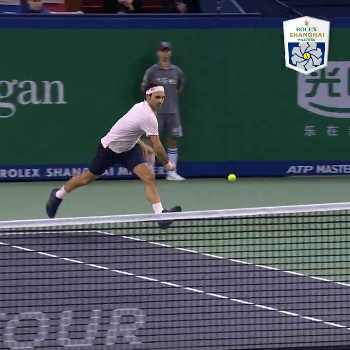 Only Roger 😍 Roger Federer #RolexShanghaiMasters
