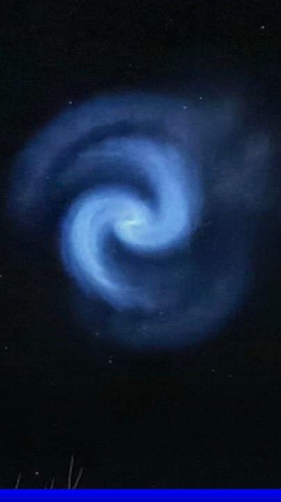 Une mystérieuse spirale bleue aperçue dans le ciel de plusieurs régions de France