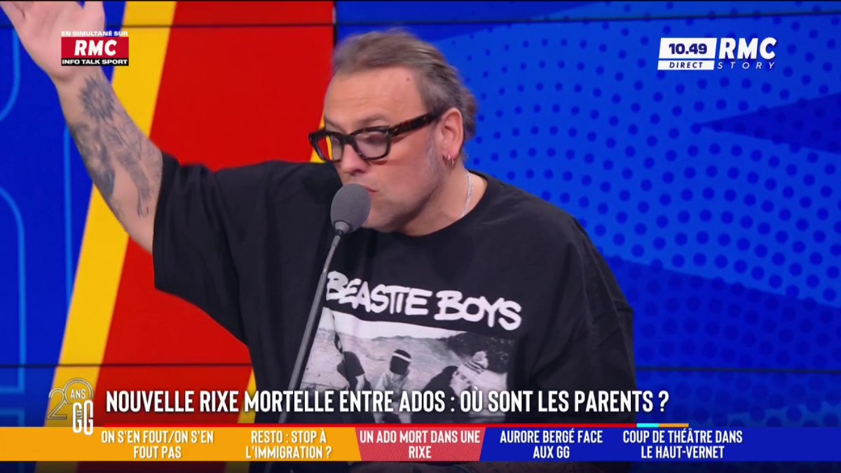 🔪 Un ado de 17 ans poignardé à mort dans une rixe en Essonne 🗣️ Bruno Poncet : "Qu'est-ce qu'il fait Retailleau ? Il veut nous foutre en guerre avec l'Algérie. C'est pas ça son boulot... c'est de comprendre pourquoi nos gamins crèvent dans les rues." #GGRMC