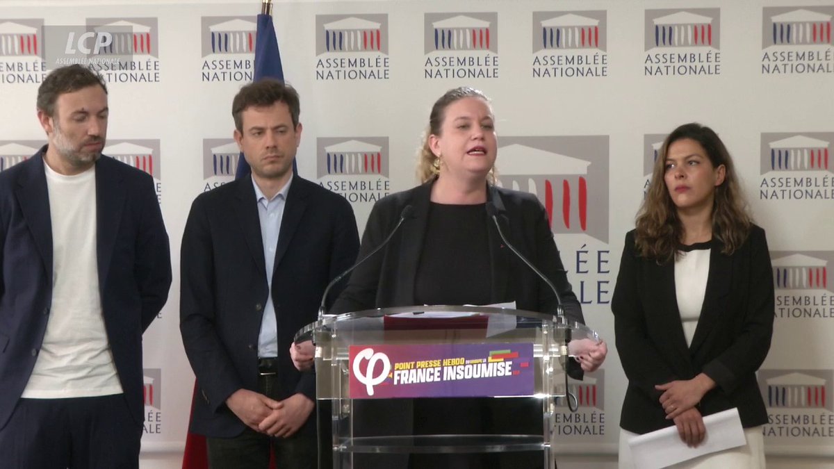 "A LFI, nous n'avons pas renoncé à faire tomber le gouvernement Bayrou", fait savoir Mathilde Panot. "Nous souhaitons déposer une motion de censure, notamment sur le déni démocratique que représente le refus d'abroger le vol de 2 ans de vie de retraite au peuple." #DirectAN