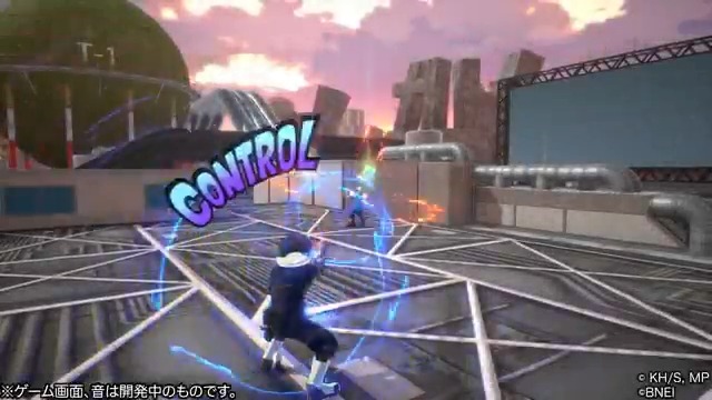 近日登場予定の #心操 の特殊アクションを紹介！ 「ペルソナコード/ペルソナコマンド」 エイム方向に声を飛ばす特殊アクション。 アイテムを落とさせ、一定時間行動を阻害！ さらに、この状態の相手を任意の位置に移動させることもできる。 戦況をコントロールできる起点の技になるぞ！ #ヒロアカUR