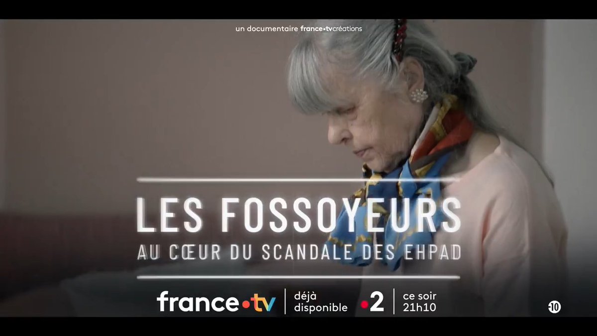 Scandale des Ehpad Orpea : les dérives d'un système qui maltraite nos aînés. D’après le livre-enquête de Victor Castanet, découvrez le documentaire "#LesFossoyeurs - Au coeur du scandale des Ehpad" ce soir à 21h10 sur France 2 et sur notre plateforme 👉