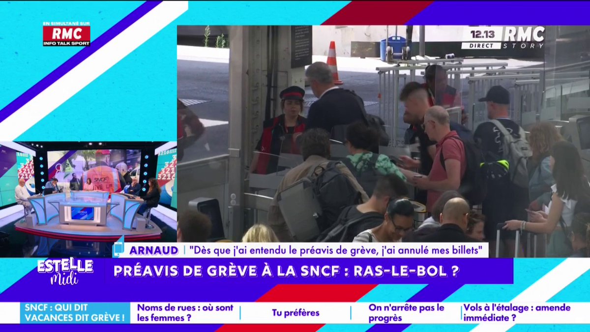 🚅 En avez-vous assez des grèves à la SNCF ? 📞 Arnaud : "Marre d'être pris en otage ! J'ai annulé les billets ! Tous les ans, c'est la même comédie, on entend ces pauvres petits cheminots se plaindre de conditions de travail... changez de boulot !" #EstelleMidi