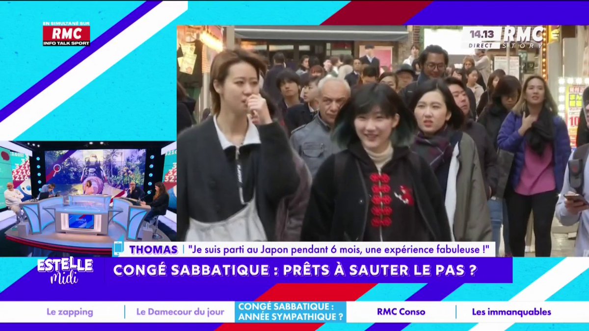 🏖️ Congé sabbatique : prêts à sauter le pas ? 📞 Thomas : "J'ai pris 6 mois, j'ai voyagé au Japon ! Je venais d'avoir mon CDI, je ne trouvais pas de solution à comment effectuer ce voyage, j'ai voulu démissionner et ma manager m'a proposé le sabbatique !" #EstelleMidi