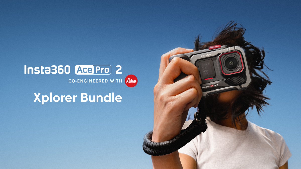 🚨Giveaway🚨 The Insta360 Ace Pro 2 Xplorer Bundle just dropped, and there's one up for grabs👇 1️⃣ Tag a friend in the replies 2️⃣ Make sure you're both following Insta360 Includes the camera, grip, utility frame, wrist strap and cold shoe accessories. Winner selected March 31.