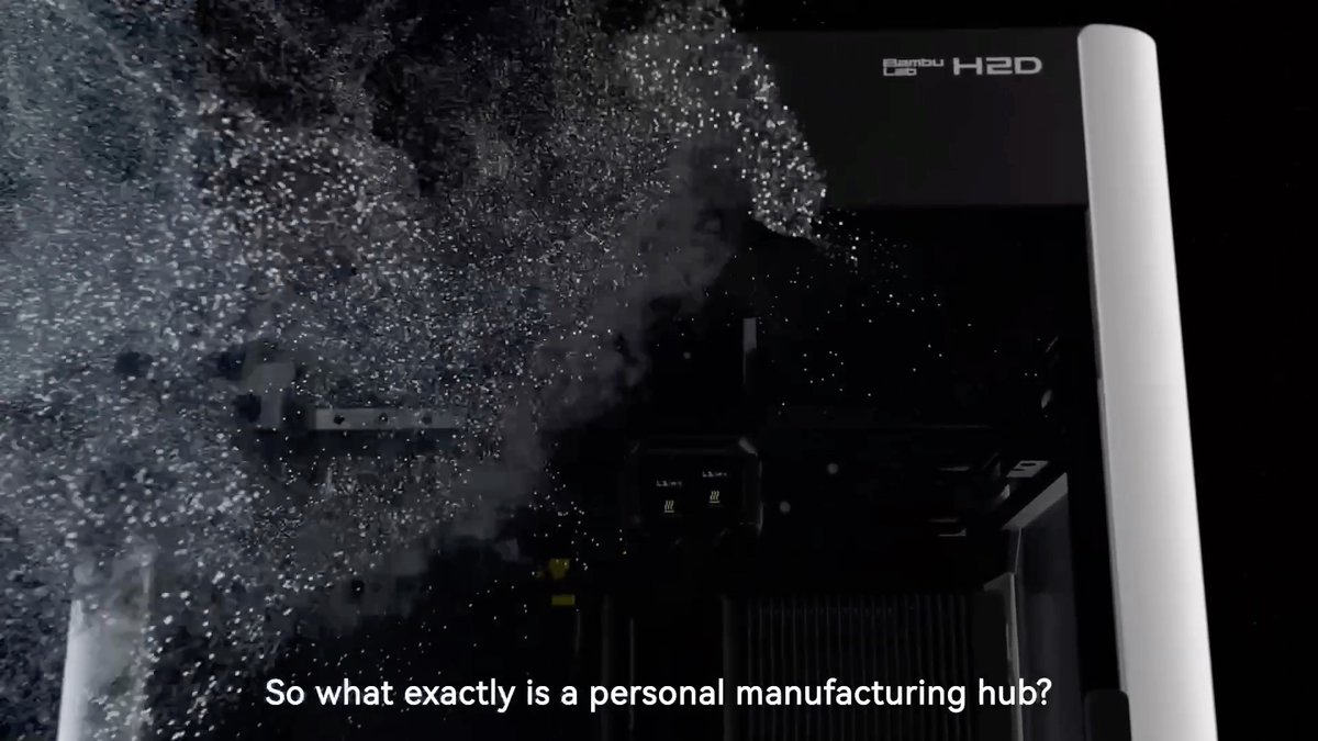 Meet the H2D & H2D Laser. 🎉 Our most advanced multifunctional manufacturing hub yet. Ready to take personal manufacturing to the next level? Order now. #BambuH2D #RethinkPersonalManufacturing