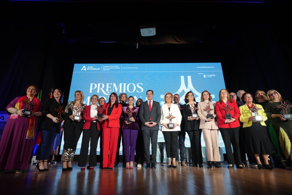 Ni azules ni coloraos: somos andaluces. Y cuando estamos unidos somos capaces de hacer realidad grandes cambios y cumplir hitos importantes. Resolvamos juntos los problemas en materia de igualdad. #PremiosMeridiana2025