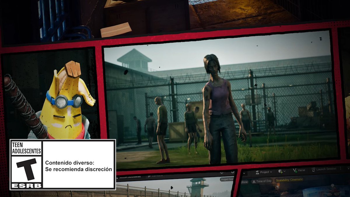 Los Caminantes ya están aquí 😱 ¡El universo de The Walking Dead ha llegado a UEFN y Fortnite Creativo! 🧟 PNJs Caminantes 🛠️ Dos plantillas para UEFN 💥 Escopeta de Shiva y Arma cuerpo a cuerpo Lucille 🏙️ Prefabricados y galerías Sumérgete si te atreves