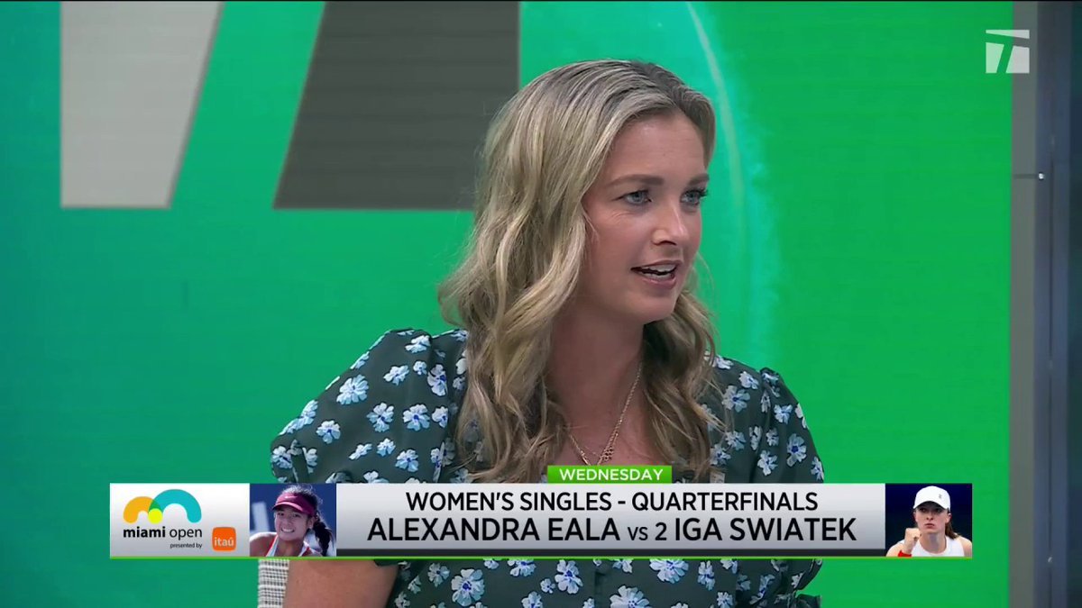 Alexandra Eala is on a career run but faces her biggest challenge yet in No. 2 seed Iga Swiatek 👀 We’re breaking down this Quarterfinal clash 👇 #TCLive | #MiamiOpen