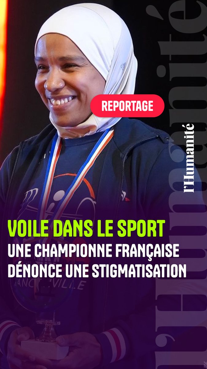 "Cette année, je renonce à participer aux championnats d'Europe à cause du projet de loi visant à interdire le voile dans les compétitions sportives." Sylvie Eberena est championne de France d'haltérophilie, elle dénonce la stigmatisation qu'entrainerait cette loi.