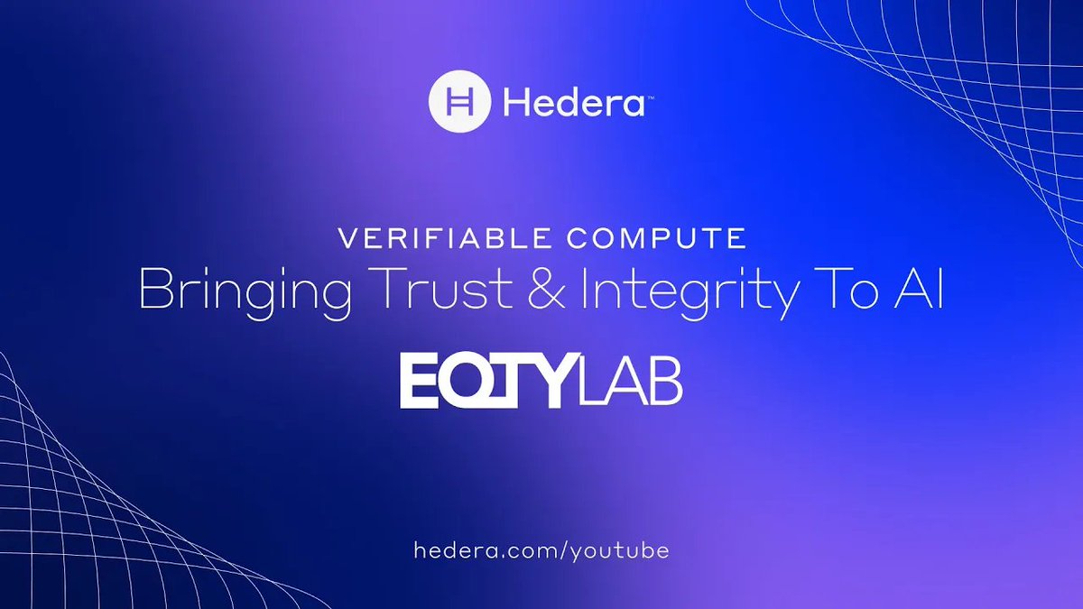 Developed by EQTY Lab in collaboration with NVIDIA &amp; Intel, Verifiable Compute is the world's 1st hardware-based solution to audit &amp; govern AI workflows leveraging Hedera Consensus Service to create an immutable ledger of AI computations for compatible NVIDIA GPUs &amp; Intel CPUs.