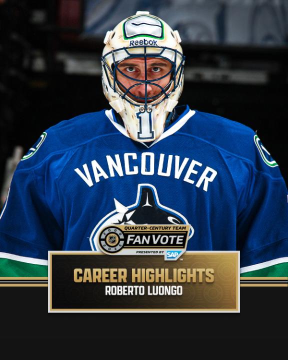 🗣️ LUUUUUU Think Roberto Luongo should be on the NHL Quarter Century Team? Vote using #NHLQCTeam and the player's full name or handle here on X! NHL Quarter-Century Team presented by SAP