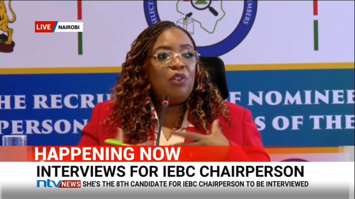 Interviews For IEBC Chairperson: Joy Mdivo: Can we start using Starlink in areas where there's no network coverage and transmit election results instead of only transmitting images?