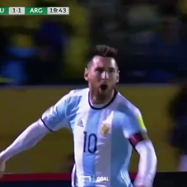 Throwback to when Lionel Messi single-handedly sent Argentina to the 2018 World Cup with a hat-trick 🤩