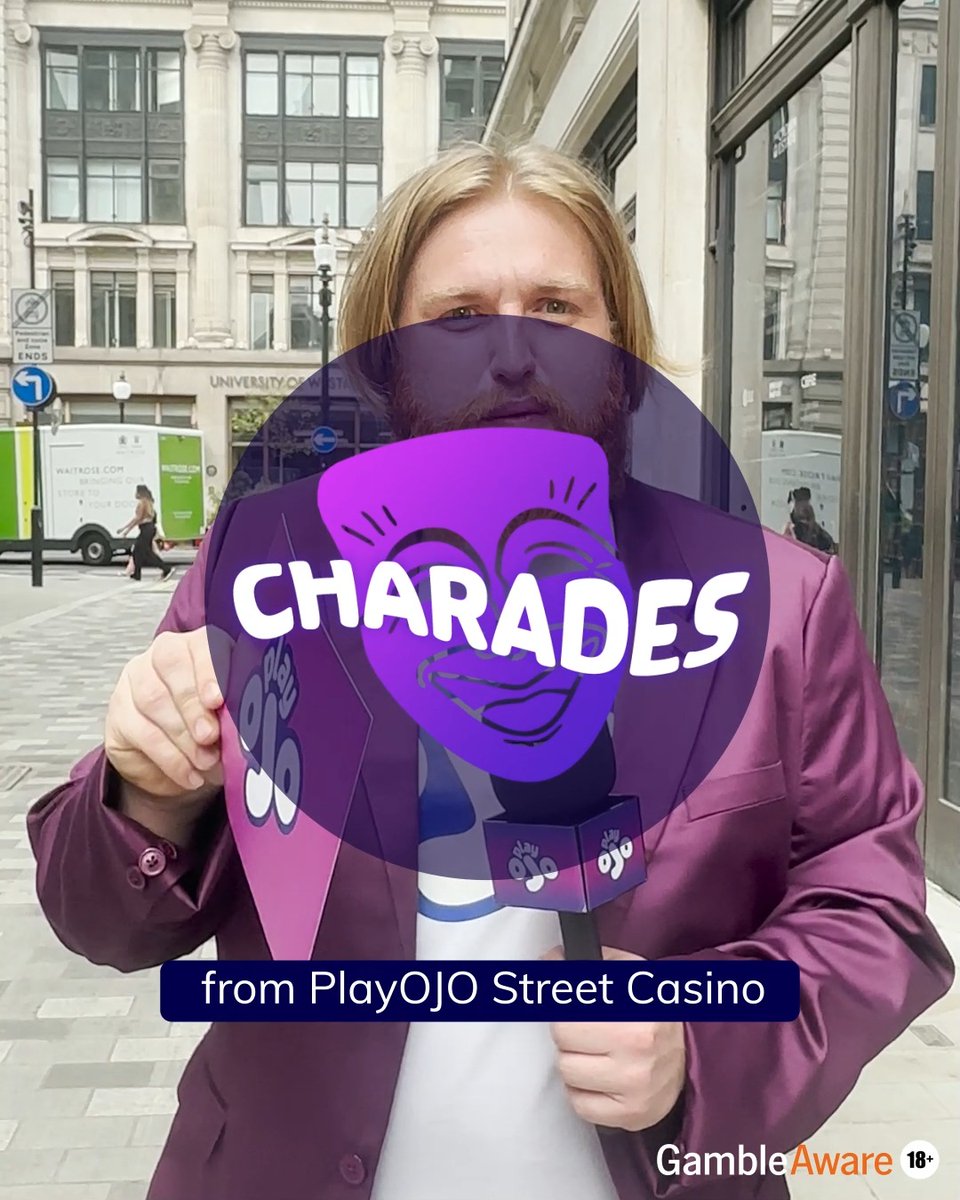 🎭 You'll be the pride of our pack for beating Andy in this round of charades! 🎭⤵️ Comment the answer below for the chance to 𝐰𝐢𝐧 𝐚 £𝟒𝟎 𝐀𝐦𝐚𝐳𝐨𝐧 𝐯𝐨𝐮𝐜𝐡𝐞𝐫. ____________ Three randomly selected winners will be announced on 1st April to win a £40 Amazon voucher. Winners must message us to redeem. Prizes are not exchangeable for cash. #StreetCasino #funchallenges #charades #StreetsofLondon #partygames