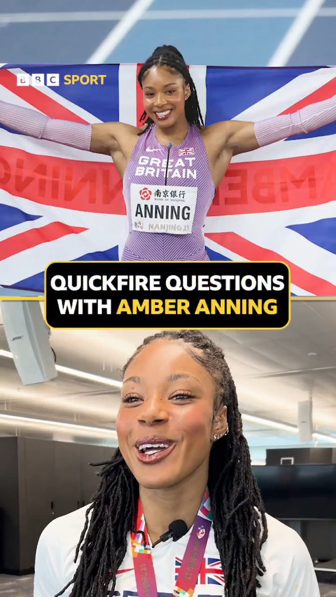 Introducing Britain's first women's 400m #WorldIndoorChamps gold medallist, Amber Anning... 🥇 #BBCAthletics
