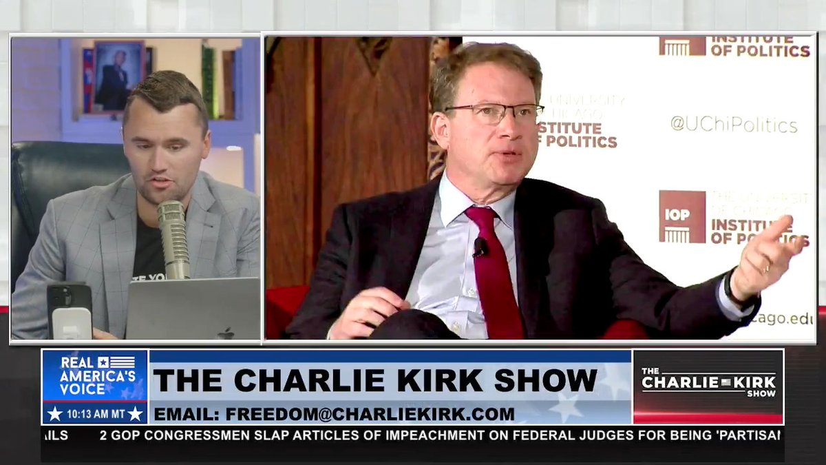 Charlie Kirk: "There is a serious question as to why Mike Waltz has Jeffrey Goldberg as a saved signal contact."
