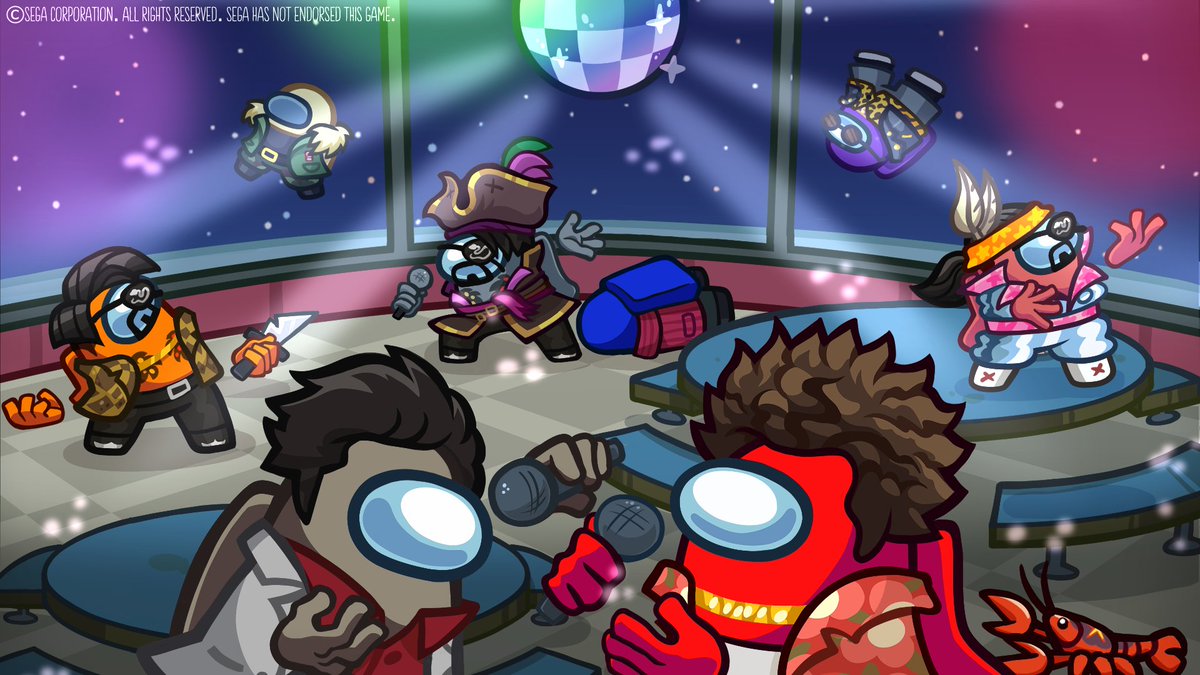 🐉 Among Us x Like a Dragon 🐉 embody the Essence of Crewmate with criminally cool skins, pets, and more in the NEW Kamurocho Cosmicube. get it before it ends on June 23rd! DA ME DA NE DA ME YOOO DA ME NA NO YO 🎵🎤