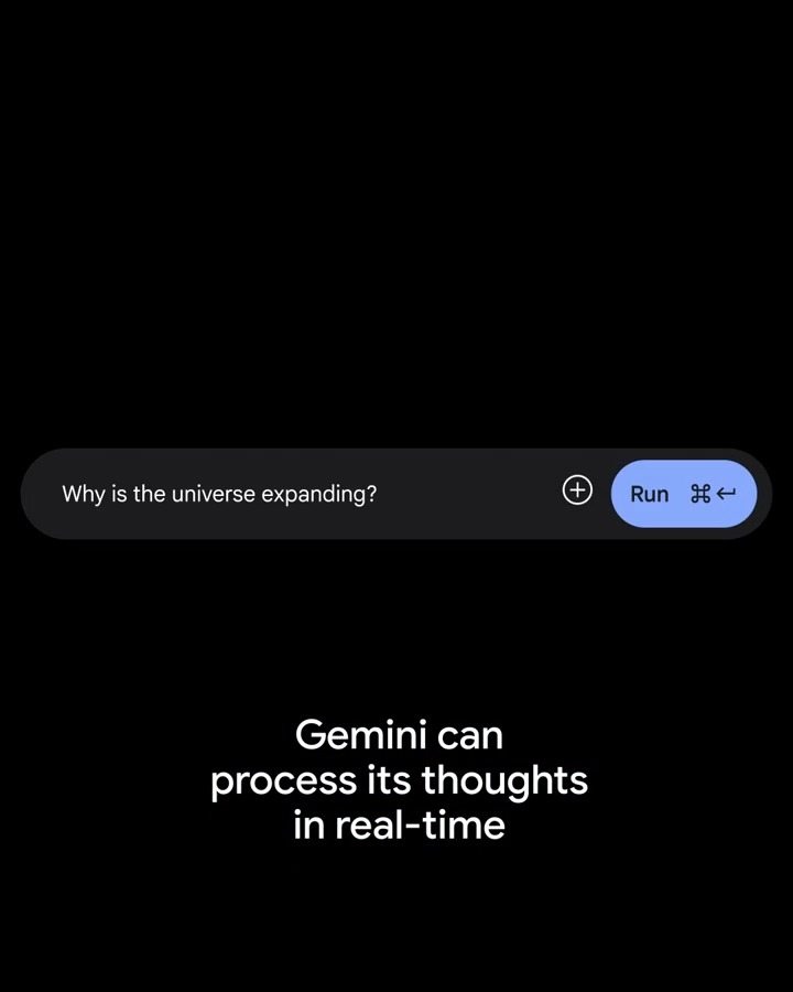 What does thinking for AI mean? 💭 When you prompt Gemini 2.5, it reasons through its thoughts before responding — effectively mimicking how humans process thoughts. It approaches a problem gradually, refines potential solutions, and chooses the best one.