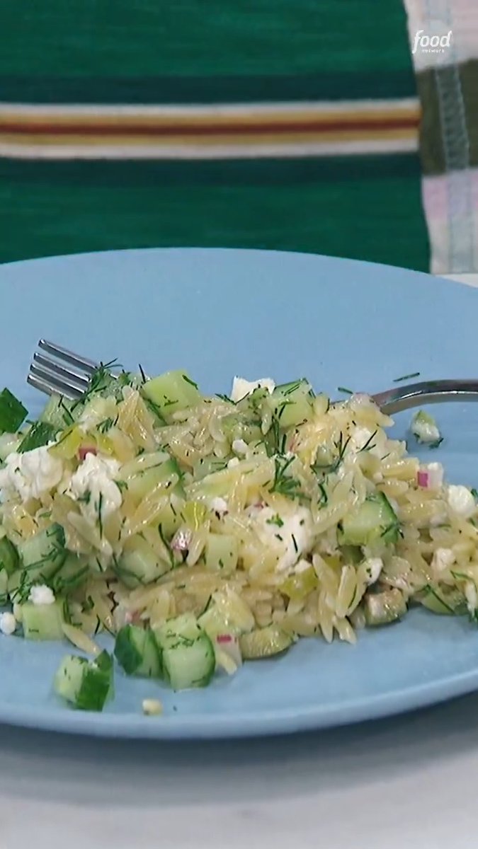 Pasta salad perfection! Geoffrey Zakarian's Mediterranean Orzo Salad is the ultimate side dish to enjoy on bright, sunny days 😋🍋🥗 Watch #TheKitchen, Saturdays at 11a|10c and Actually HBO Max: #StreamOnMax Get the recipe: