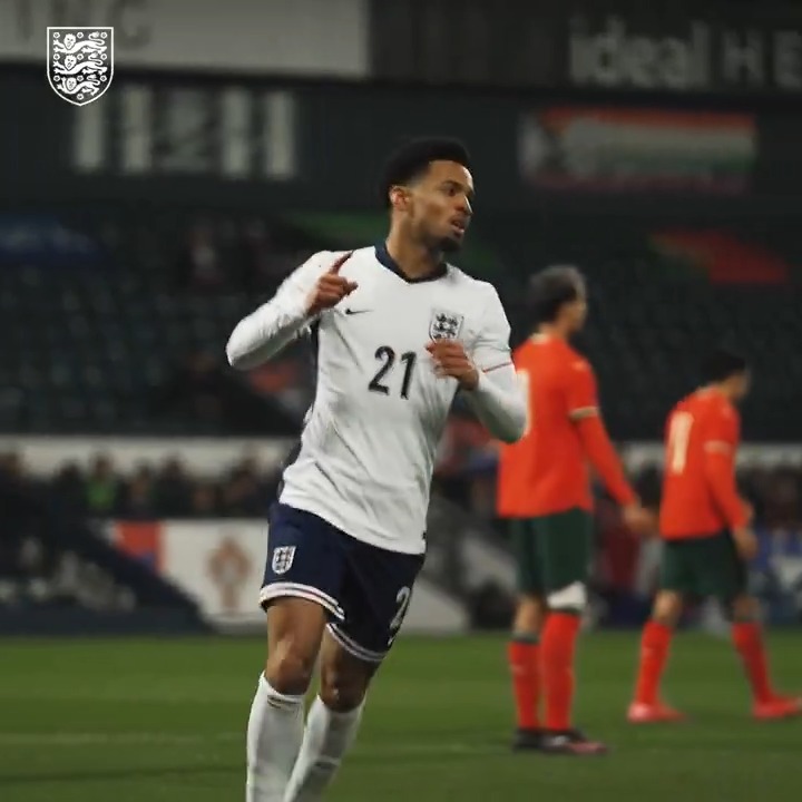 Another angle of Ethan Nwaneri's first goal for our U21 #YoungLions 💫