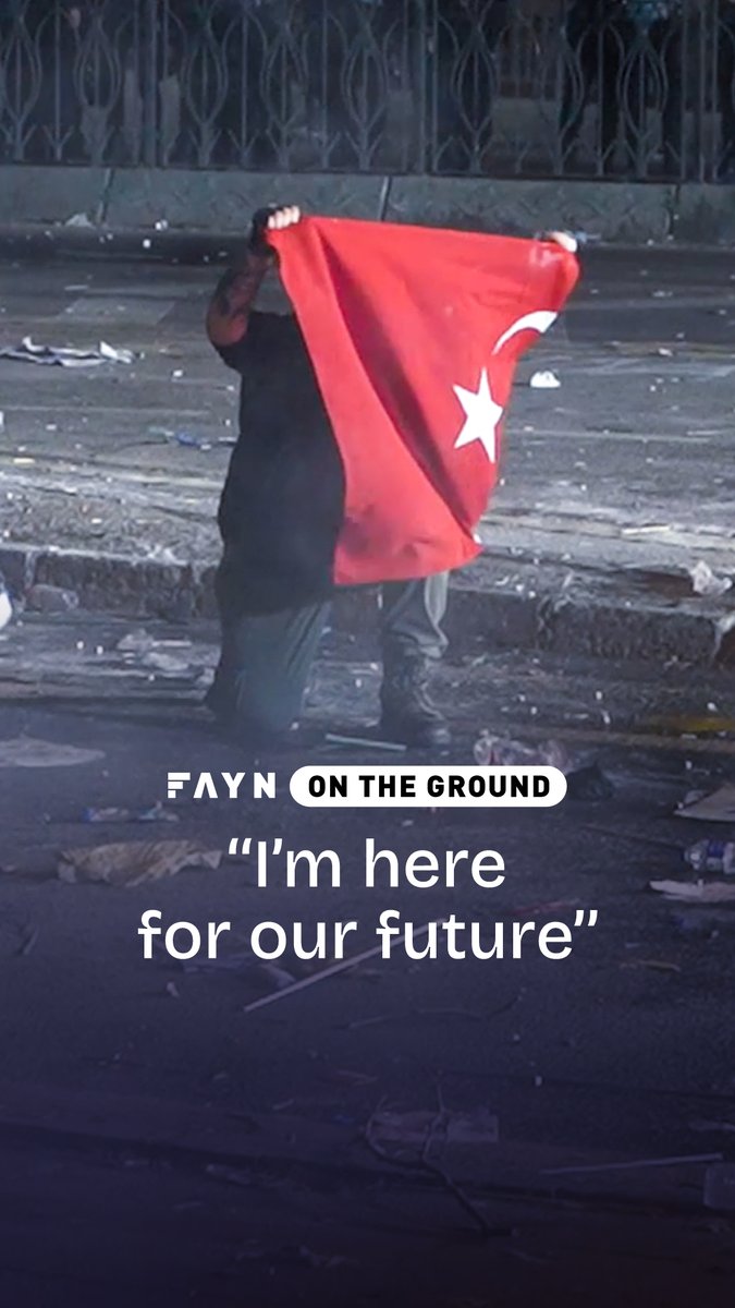 “I will never accept this autocracy. I am here for the Republic. I am here for our future.” Scenes from the 6th day of protests in Sarachane Square in Istanbul.