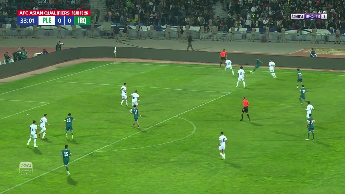 أيمن حسين يفتتح التسجيل للمنتخب العراقي أمام المنتخب الفلسطيني #تصفيات_كأس_العالم_2026 | #رمضان_مع_beIN | #الإمارات #WorldCupQualifiers |#RamadanwithbeIN