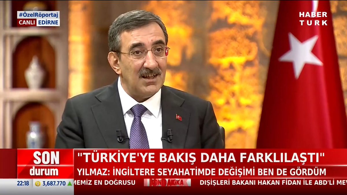 "Türkiye'ye bakış farklılaştı." 🗣️Cevdet Yılmaz: İngiltere'ye gittiğimde farklı bir atmosfer olduğunu gördüm.