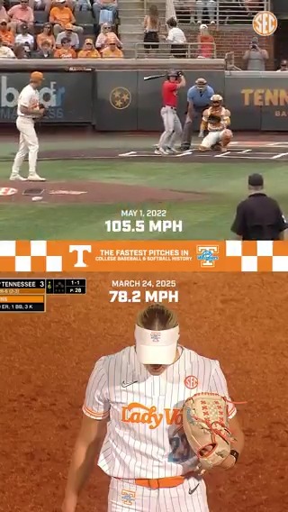 Tennessee just throws absolute GAS. ⛽️🔥 Tennessee Baseball 🤝 Tennessee Softball #ItJustMeansMore