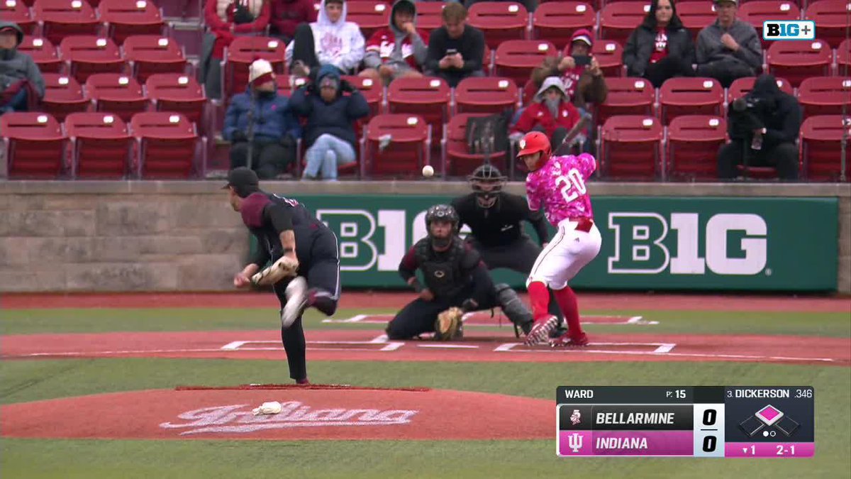 B1 | Dickerson double 115 mph off the bat. 🤯 Korbyn Dickerson | #IUBase