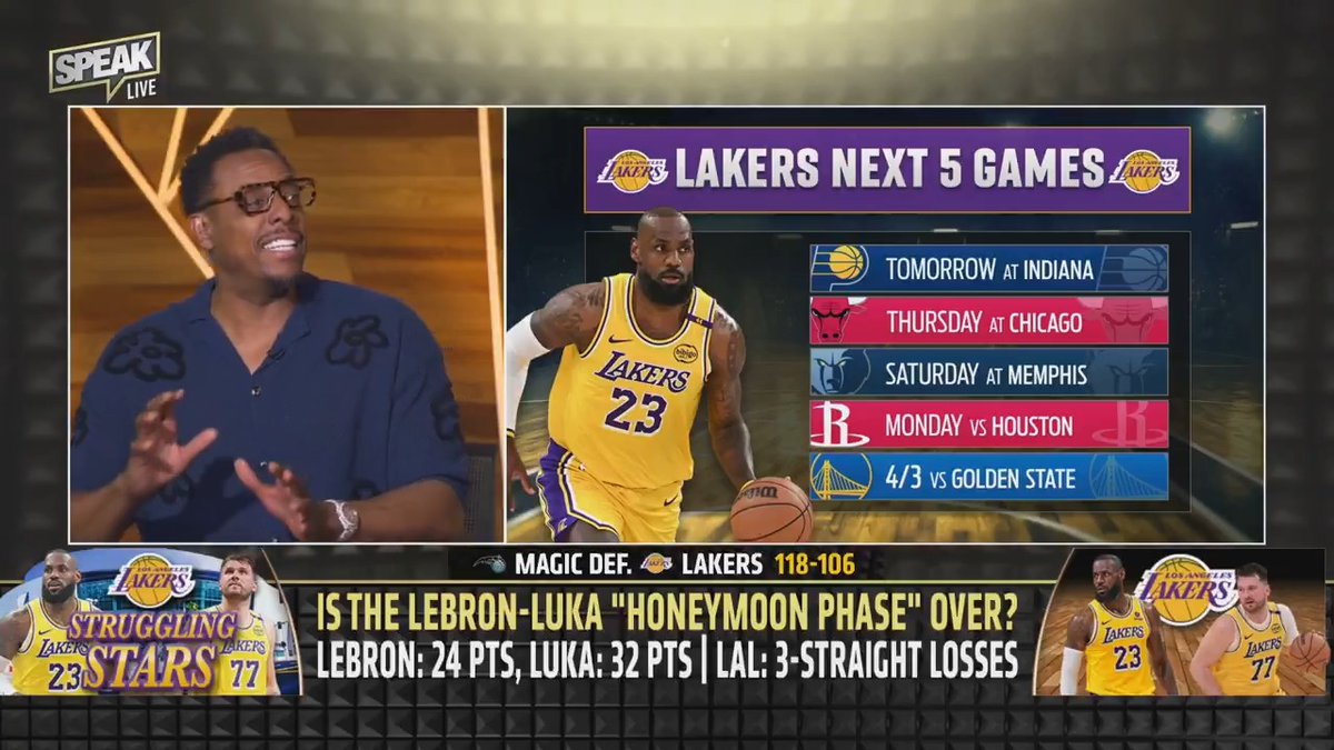 "It's over Key!" Paul Pierce says the LeBron-Luka "honeymoon phase" is over