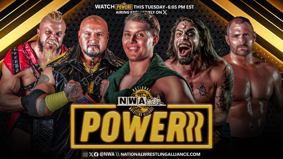 It's 6:05e! It's time for WRESTLING! It's time for NWA POWERRR! The World TV Title is on the line as the Jax Dane Memorial Tournament rolls on! Plus, Odinson makes his long-awaited return to The Immortals!